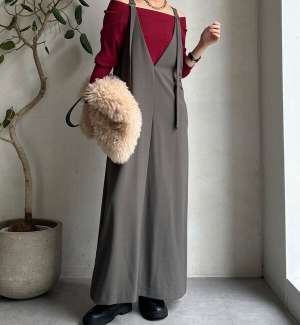  「【新色追加/前後2WAYで着られる】深Vワンピース」|ワンピース|