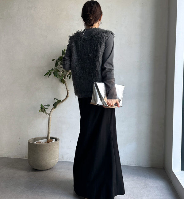  「【柔らかい着心地】袖シアーリブTEE」|Tシャツ・カットソー|