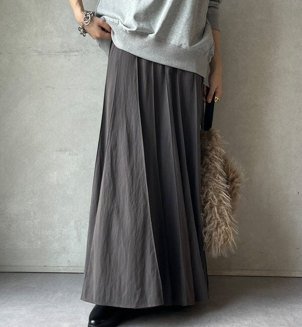  「パネルプリーツスカート」|スカート|