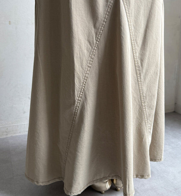  「綿リヨセルピグメント加工カーゴスカート」|スカート|