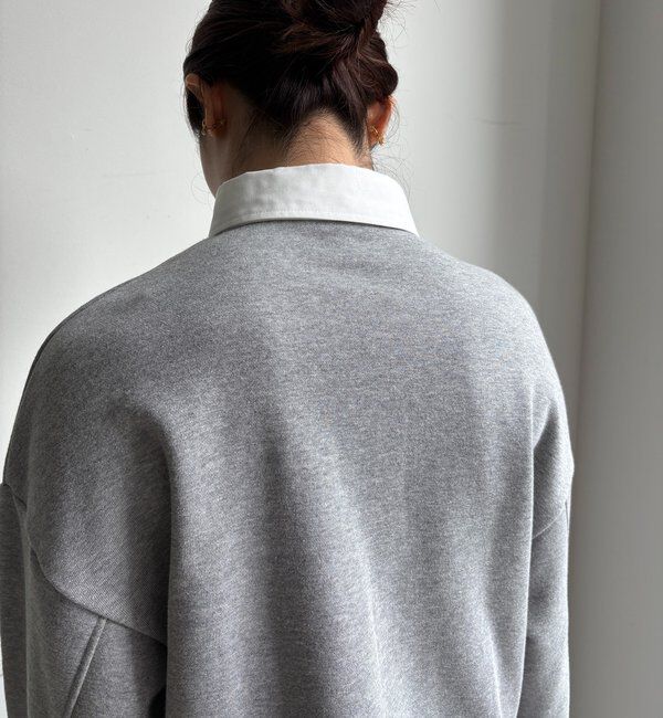  「【インフルエンサー OKOCHI企画】シャツ襟ラガースウェットトップス」|Tシャツ・カットソー|