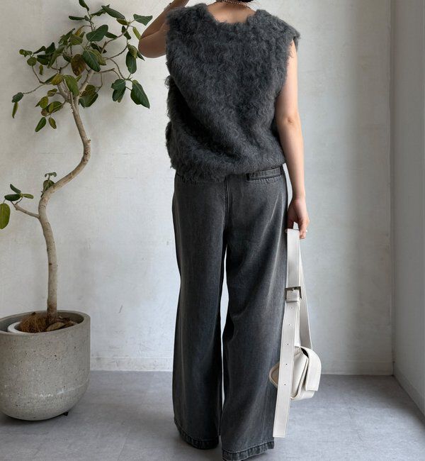  「リヨセルデニムワイドパンツ」|デニム|