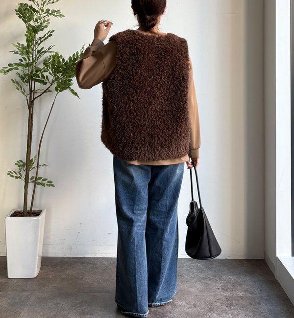  「フェイクカシミヤファーベスト」|ベスト・ジレ|