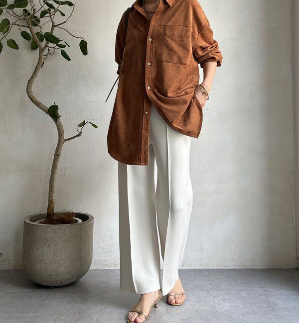  「【WEB限定】ダブルエアーストレートパンツ」|チノ|