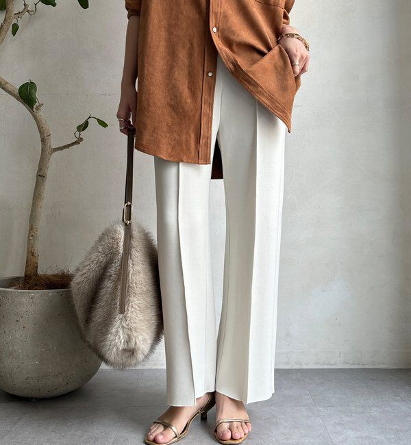  「【WEB限定】ダブルエアーストレートパンツ」|チノ|