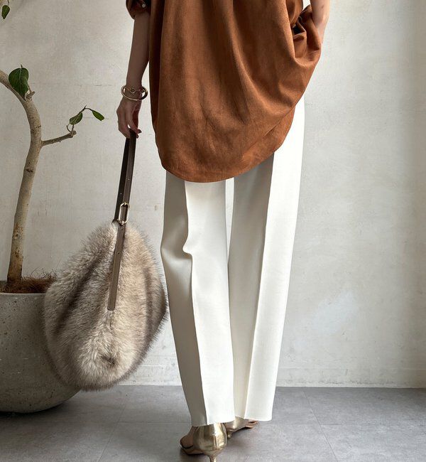  「【WEB限定】ダブルエアーストレートパンツ」|チノ|