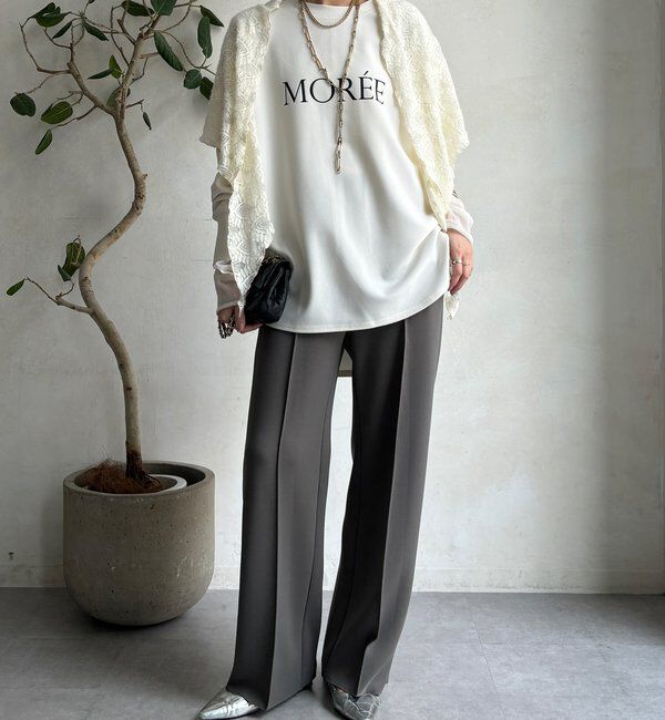  「【WEB限定】ダブルエアーストレートパンツ」|チノ|