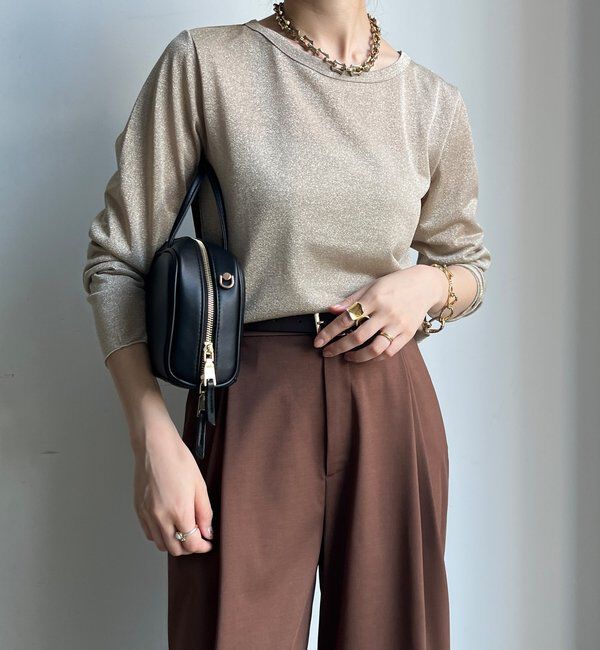  「ラメロンTEE」|Tシャツ・カットソー|ゴールド