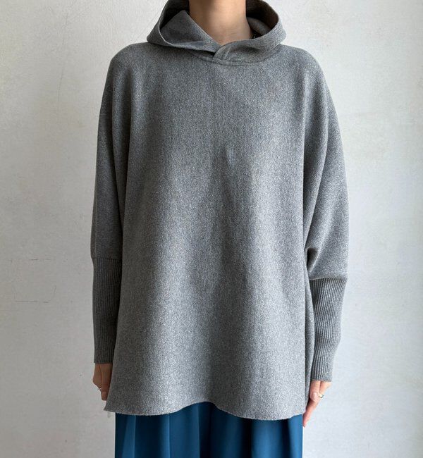  「フーディーポンチョニット」|ニット・セーター|