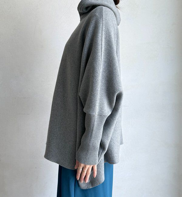  「フーディーポンチョニット」|ニット・セーター|