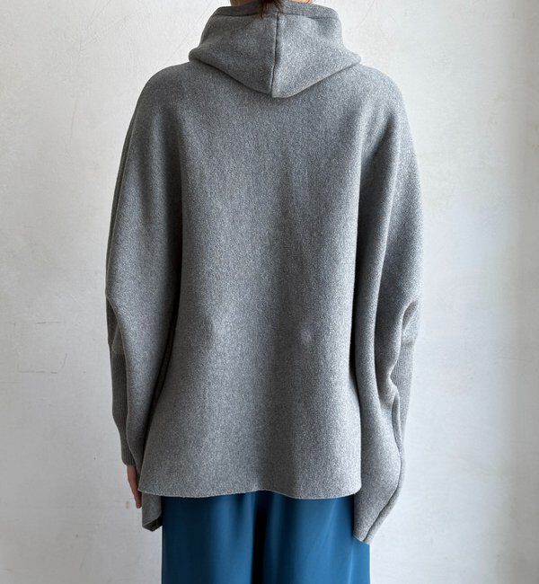  「フーディーポンチョニット」|ニット・セーター|