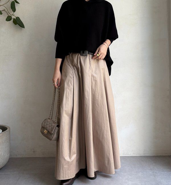  「フーディーポンチョニット」|ニット・セーター|