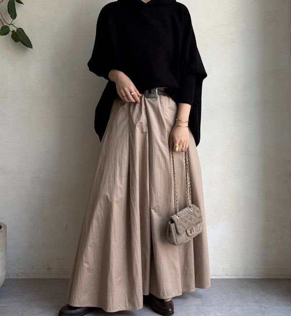  「フーディーポンチョニット」|ニット・セーター|