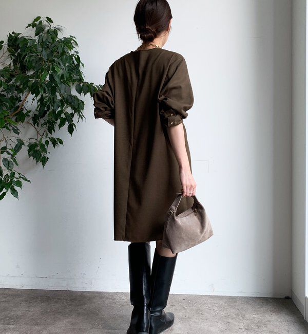  「深Vチュニックワンピース」|ワンピース|