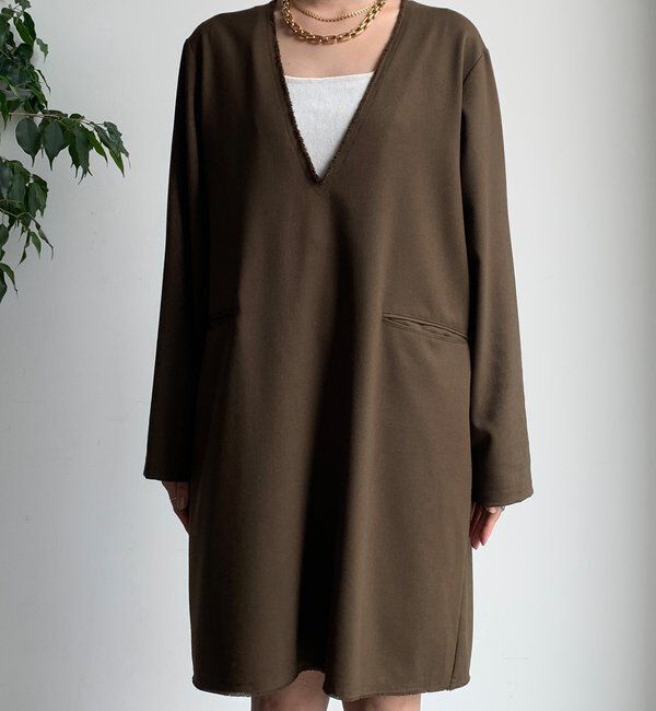  「深Vチュニックワンピース」|ワンピース|