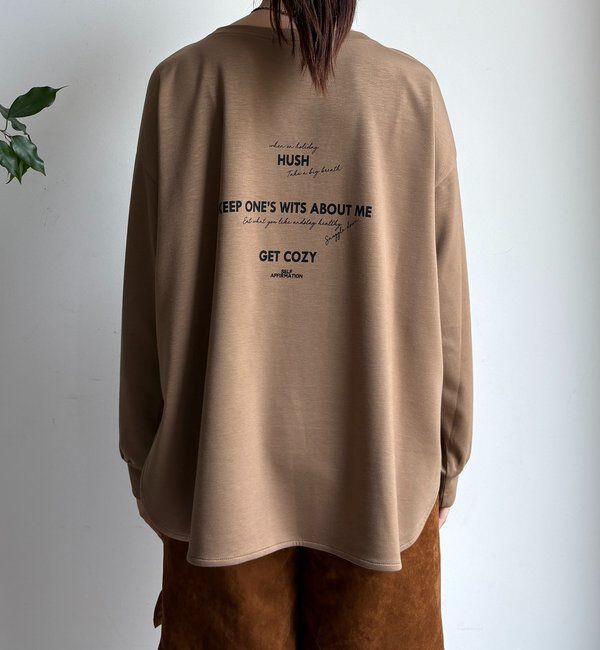  「前後ロゴポンチョプルオーバー」|Tシャツ・カットソー|