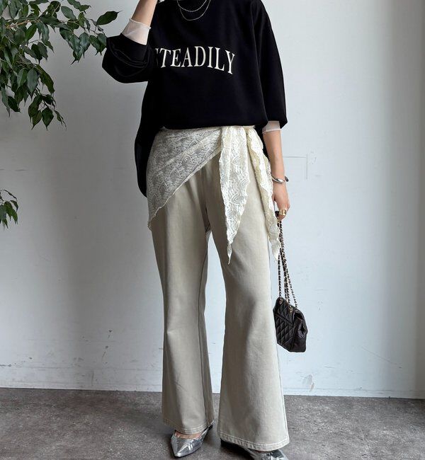  「前後ロゴポンチョプルオーバー」|Tシャツ・カットソー|