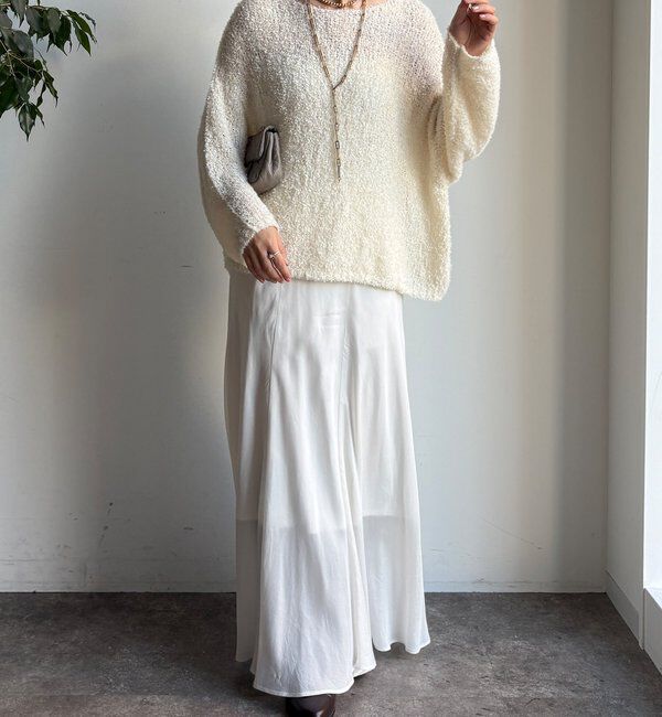  「リボンヤーンフェザープルオーバー」|ニット・セーター|