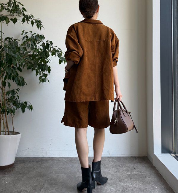  「【セットアップ対応】フェイクスエードジャケット」|ブルゾン・スタジャン|