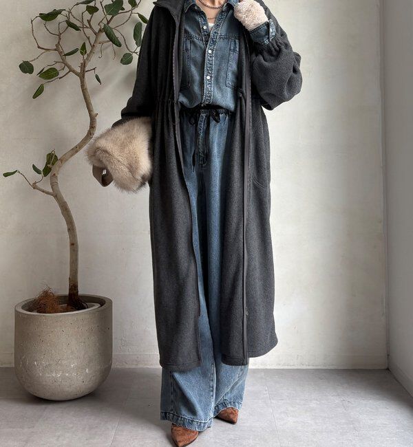  「【WEB限定】フリースロングコート」|その他|