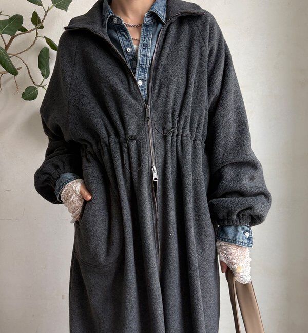  「【WEB限定】フリースロングコート」|その他|