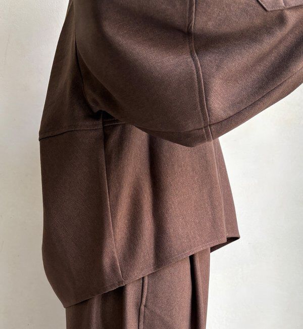  「【WEB限定】ウール調コクーンシャツ」|シャツ・ブラウス|