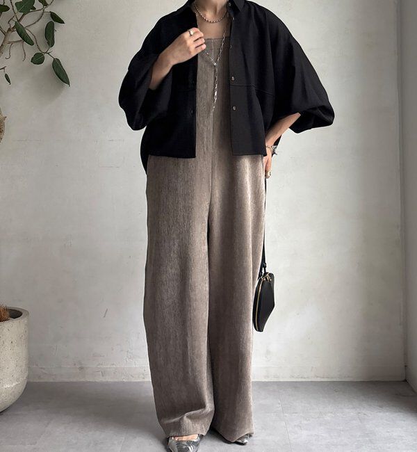  「【WEB限定】ウール調コクーンシャツ」|シャツ・ブラウス|