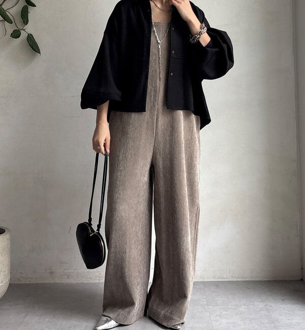  「【WEB限定】ウール調コクーンシャツ」|シャツ・ブラウス|