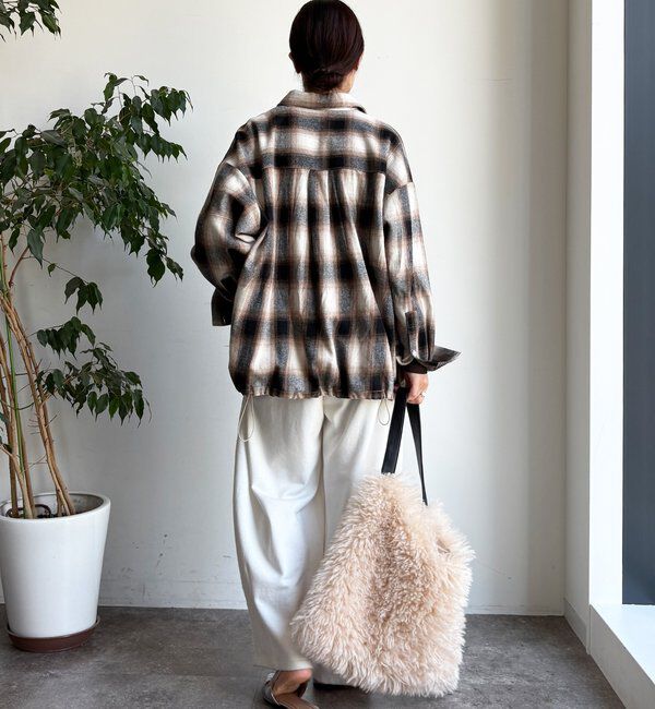  「起毛チェックドロストシャツ」|シャツ・ブラウス|