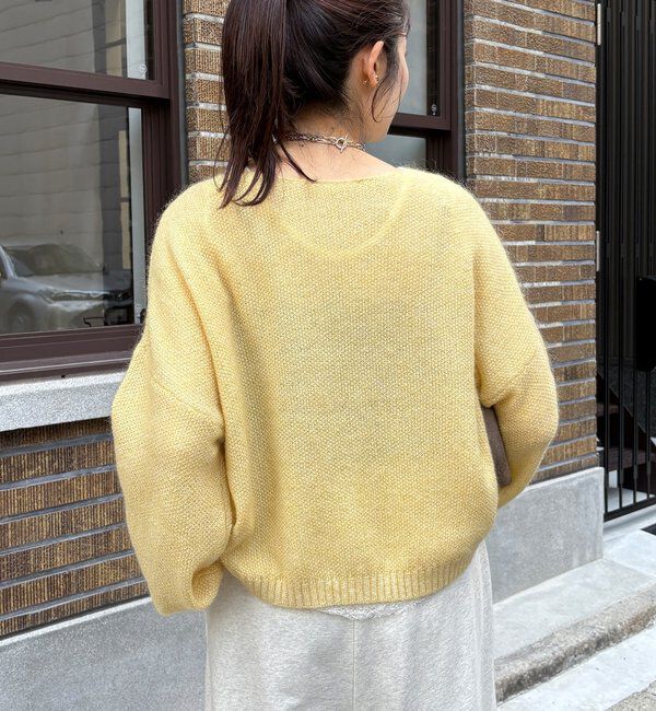  「モヘヤメランジプルオーバー」|ニット・セーター|