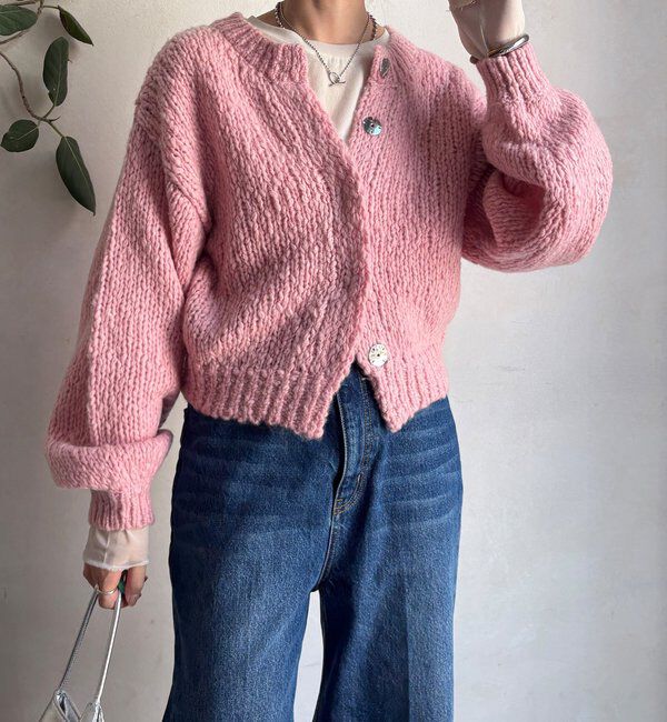  「ローゲージニットカーディガン」|カーディガン|