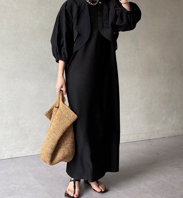  「【WEB限定】ボレロセットカットプリーツワンピース」|ワンピース|