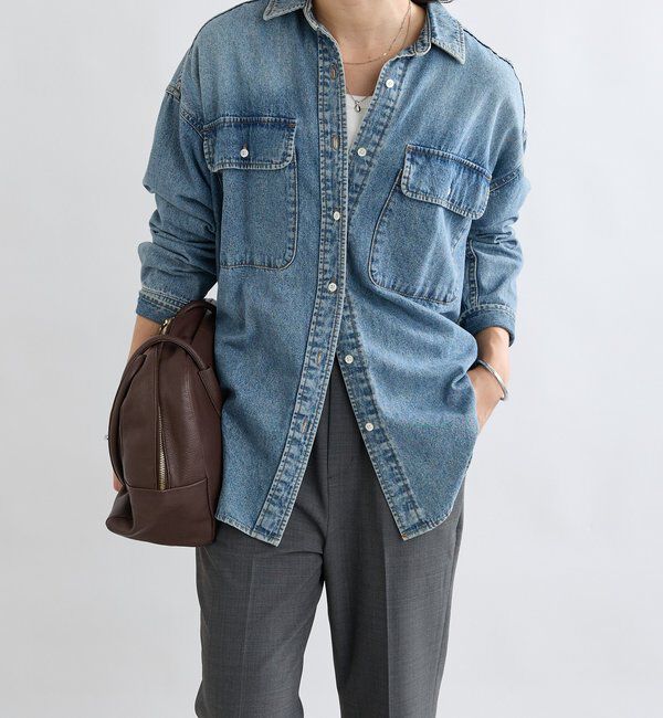  「【ベストセラー】【MONN.:.(モン)】ビッグデニムシャツ」|シャツ・ブラウス|