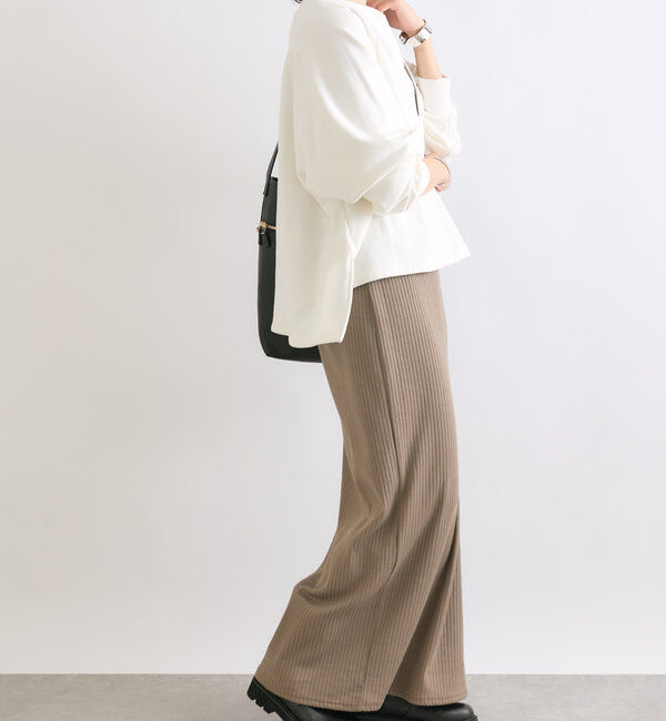  「【大人が着やすい】キーネックオーバースウェット」|Tシャツ・カットソー|