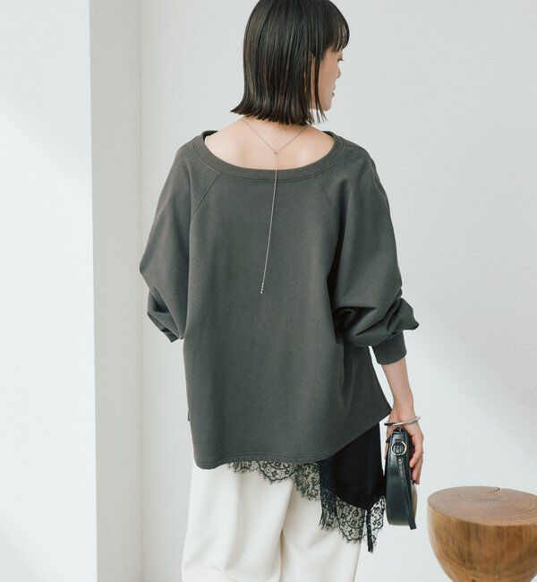  「【大人が着やすい】キーネックオーバースウェット」|Tシャツ・カットソー|