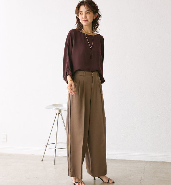  「ドルマンターンバックブラウス」|シャツ・ブラウス|