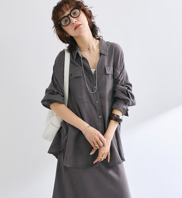  「【セットアップ可】ガーメントダイワイドシャツ」|シャツ・ブラウス|