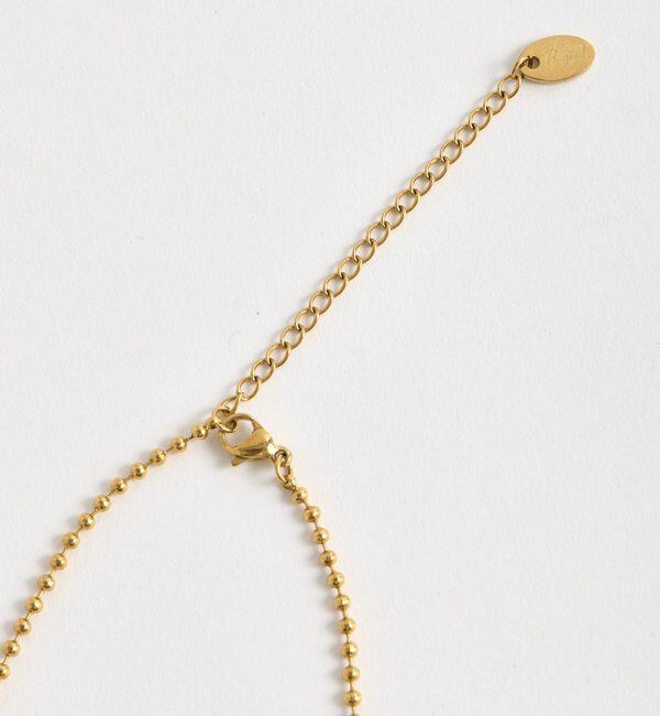  「【R.good（アールドットグッド）】ボールチェーンアクセントネックレス」|ブローチ・コサージュ|