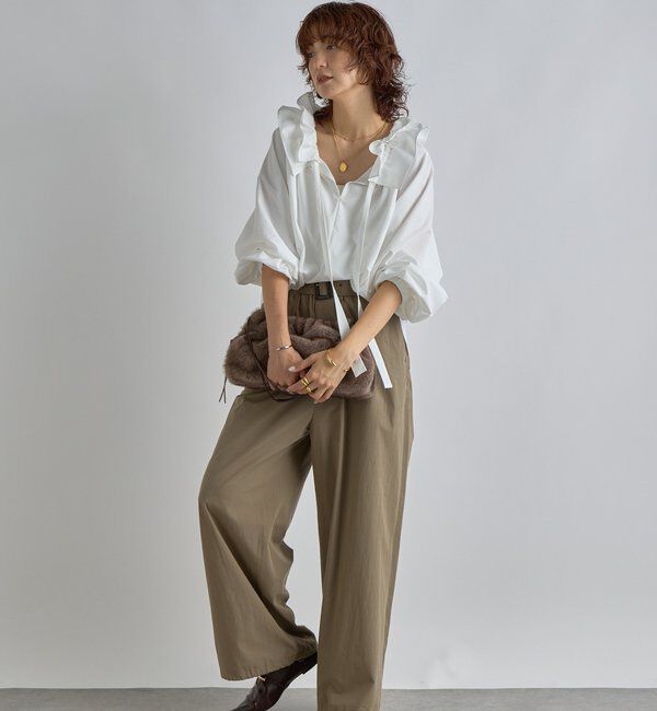  「【リバイバル】ドロストフリルカラーブラウス」|シャツ・ブラウス|