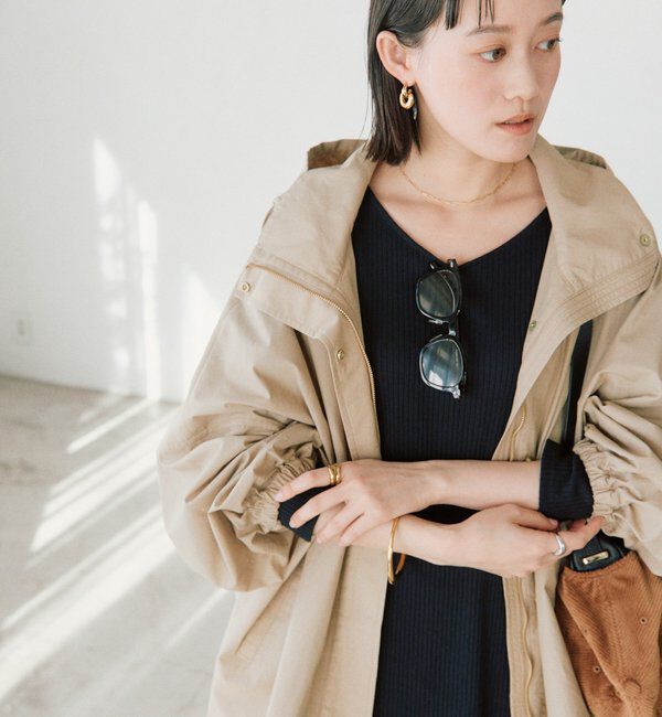  「【花粉ガード・撥水加工・UVカット機能】ドルマンフーディライトコート」|その他|