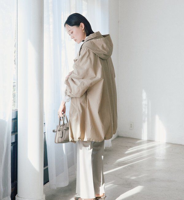  「【花粉ガード・撥水加工・UVカット機能】ドルマンフーディライトコート」|その他|