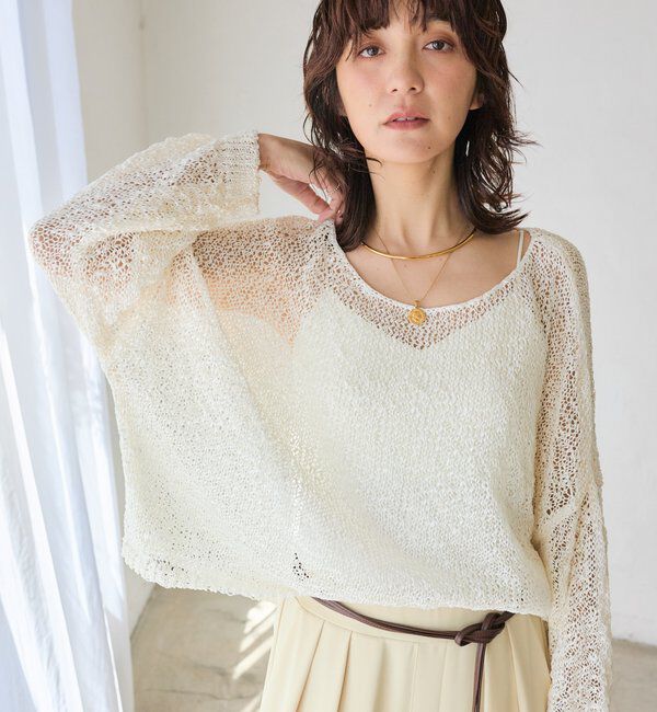  「【ご好評につき再販売開始！】テープヤーンボートネックニット」|ニット・セーター|