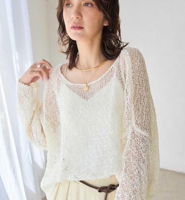  「【ご好評につき再販売開始！】テープヤーンボートネックニット」|ニット・セーター|