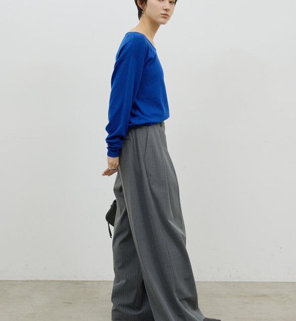  「【手洗い可】メリノウールニットプルオーバー」|ニット・セーター|