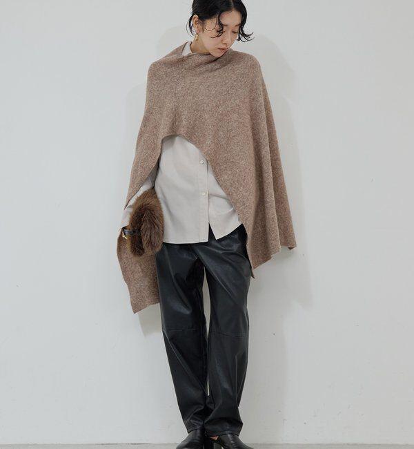  「【25th記念アイテム】 2wayニットポンチョ」|ニット・セーター|
