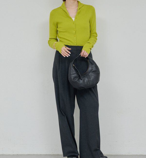  「【比留川游さんコラボ】ハイネックリブカーディガン」|ニット・セーター|