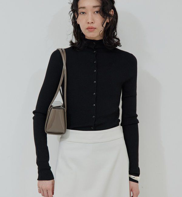  「【比留川游さんコラボ】ハイネックリブカーディガン」|ニット・セーター|