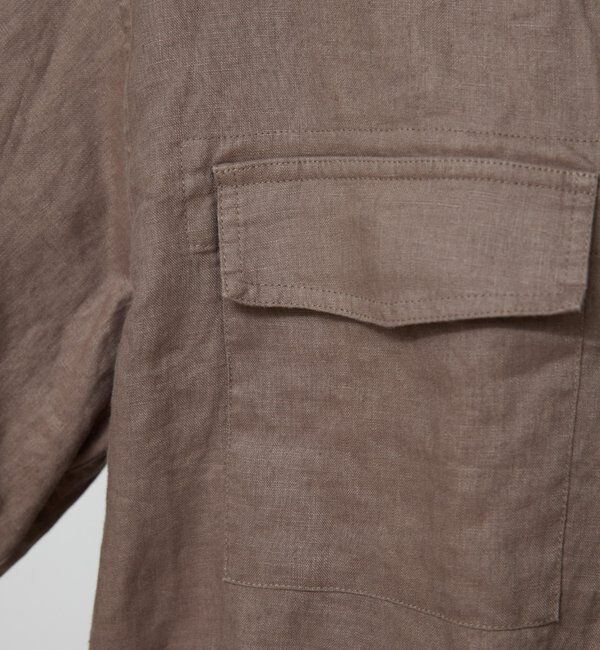  「リネンミリタリーシャツブルゾン」|ベスト・ジレ|
