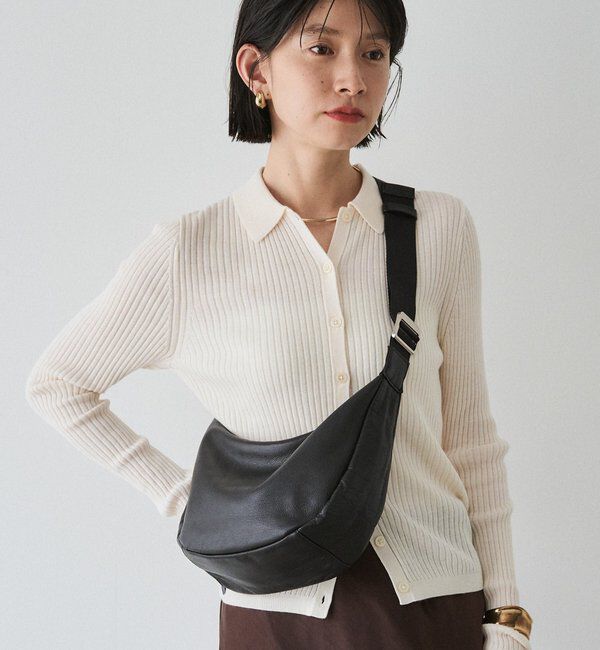  「ソフトレザーラウンドショルダーバッグ」|ショルダー・メッセンジャー|