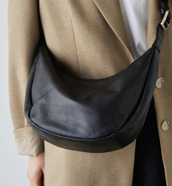  「ソフトレザーラウンドショルダーバッグ」|ショルダー・メッセンジャー|